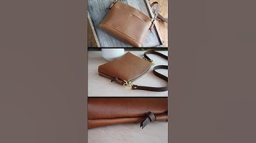 Making the Perfect Beginner Leather Bag in 20 Minutes! #sewing #leathercraft #leathercrafttutorials