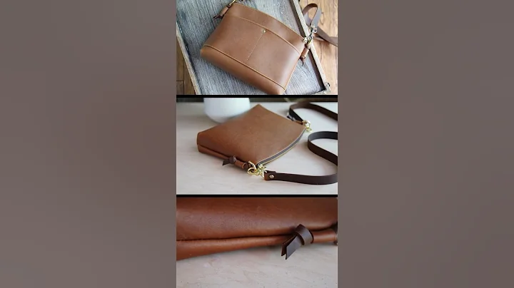 Making the Perfect Beginner Leather Bag in 20 Minutes! #sewing #leathercraft #leathercrafttutorials
