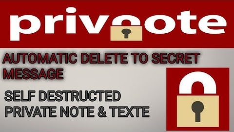 How to Use privnote | How to Send Encrypted Message