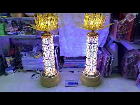 Video Đèn thờ hoa sen thân dừa cao cấp đẹp ở Hà Nội - youtube