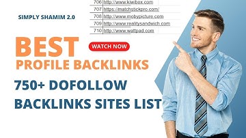 🔥 Profile backlinks sites list 2024 | dofollow backlinks sites list 2024 | profile backlink 2024 🔥