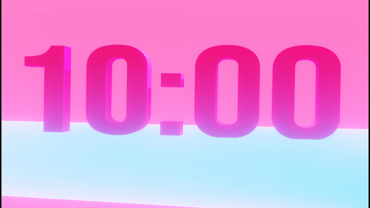 The Ultimate 10 Minute Pink Neon Countdown Experience. - YouTube