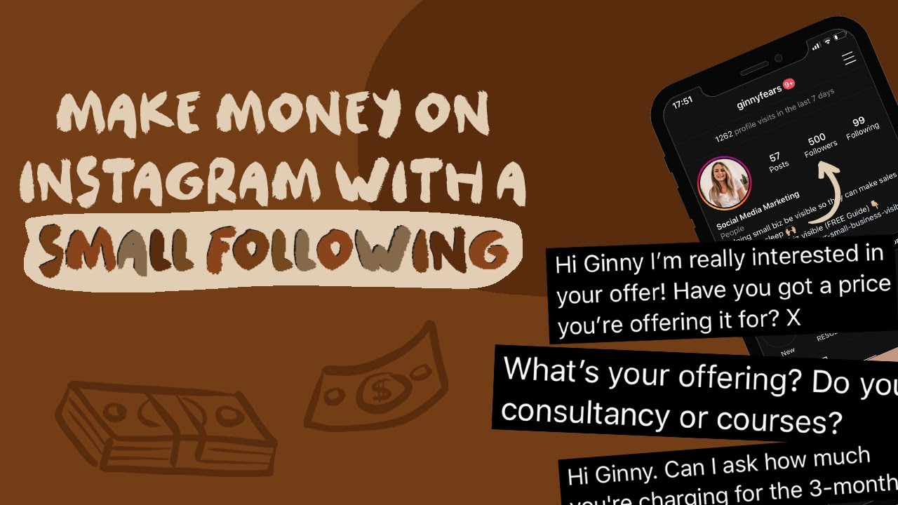 Make MONEY on Instagram with a SMALL following