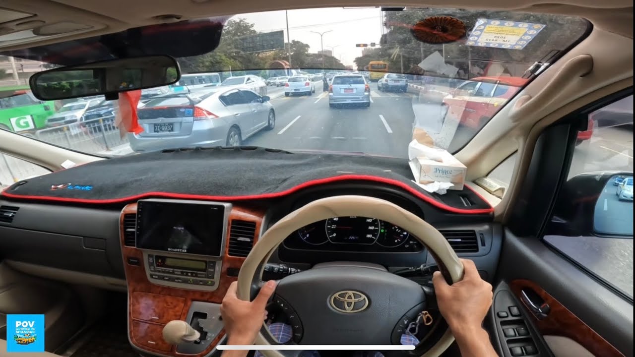 POV drive Toyota Alphard (2003) | Myanmar 