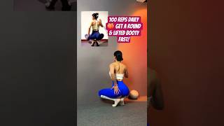 100 Reps Daily 🍑 Lift Your Booty Fast #Fitness #Glutes #BootyWorkout