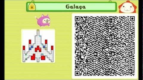 Galaga qr code for pushmo