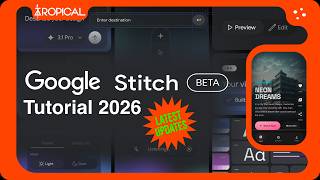 Google Stitch Tutorial 2026: Create AI UI Designs in 10 Minutes (Beginner Guide + New Features)