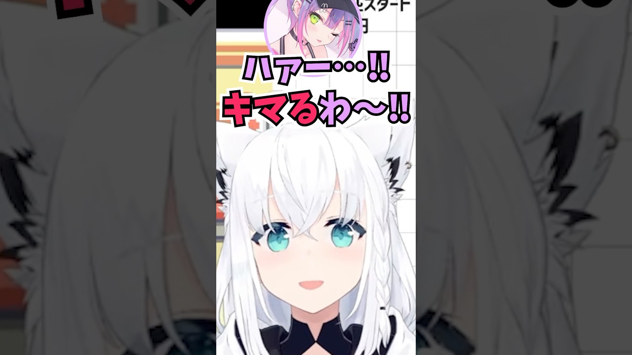 愛猫を吸う時のトワ様の勢いがすごすぎておもわず笑ってしまったフブちゃん #shorts #ホロライブ #切り抜き #vtuber #ホロ切り抜き #白上フブキ #常闇トワ