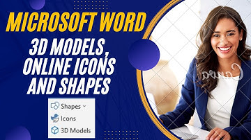 Insert 3d Model Pictures in MS Word  (Lesson 22)
