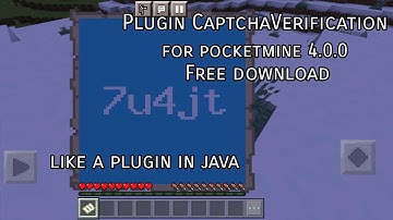 [FREE DOWNLOAD] Plugin Pocketmine 4.0.0 CaptchaVerification