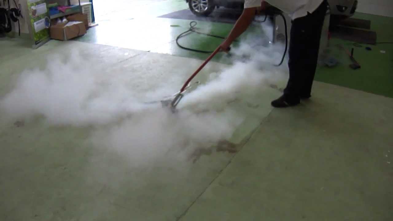 Myjnie parowe Optima Steamer - Czyszczenie podłogi epoksydowej parą pod ciśnieniem!