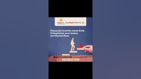 Building Financial Security: Thriving Within Your Means | Invest Wisely with Navashakthi Chits