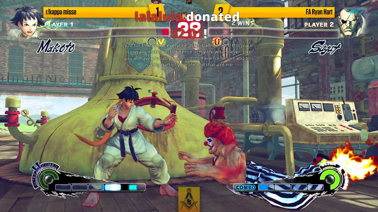 USF4 @ CCG 2015 r/kappa Suite - rkappa Misse vs FA Ryan Hart [720p/60fps]