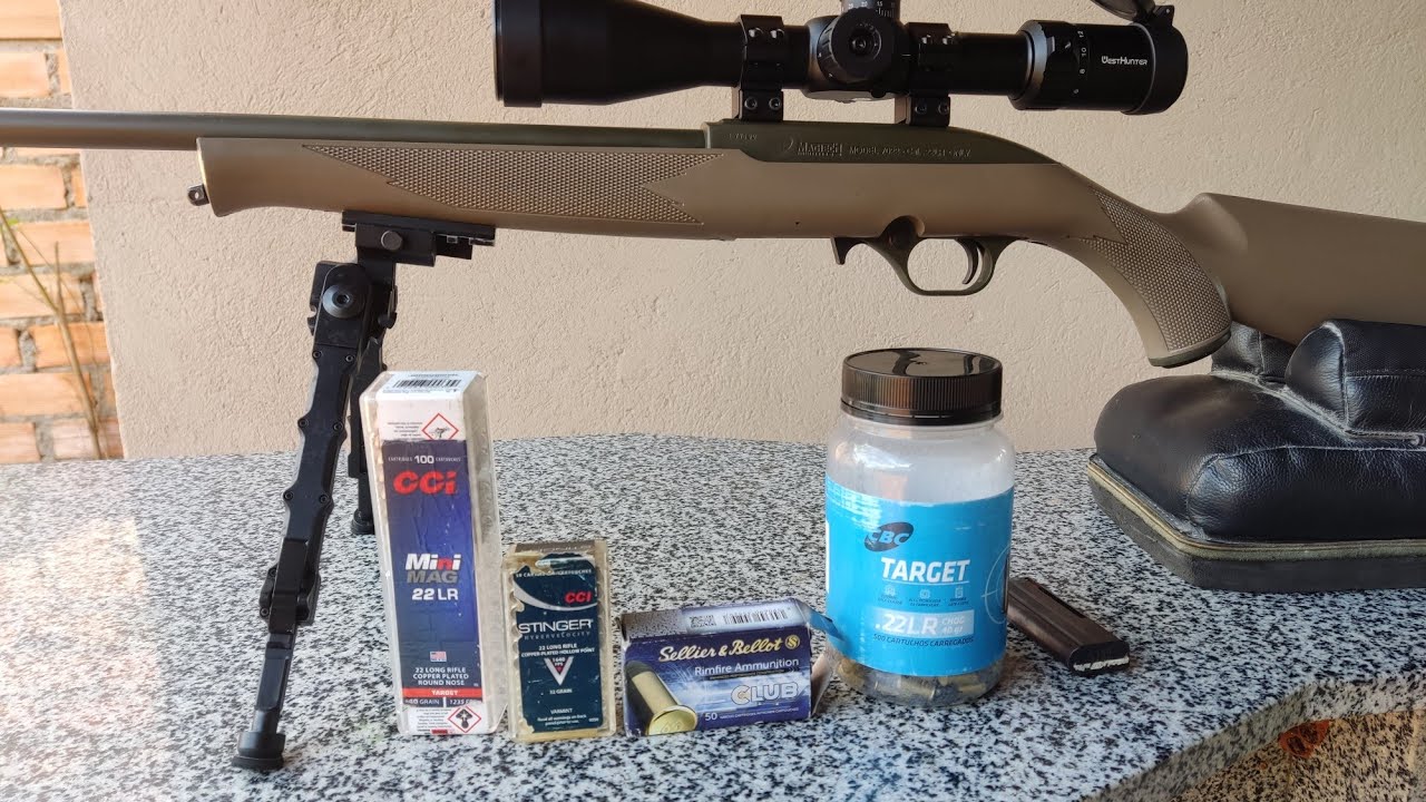 Teste de munições .22 LR- CBC Target, Sellie&Bellot Club, CCI MiniMag, CCI Stinger, CBC Hyper
