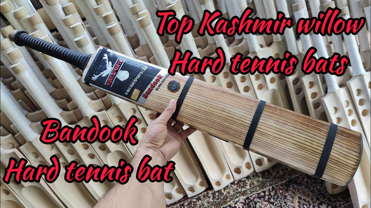 high level Kashmir willow hard tennis cricket bats for hard tennis ball