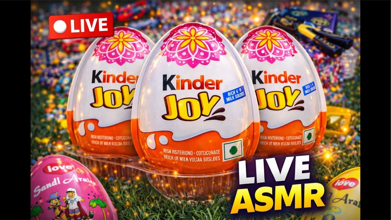 🔴 LIVE Kinder Joy Surprise 🍫🎁🎉 Kids Fun & ASMR Unboxing