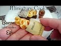 Mini food #63 ミニチュア料理 『Bacon Epi ベーコンエピ』 Edible Tiny Food Tiny Kitchen Miniature Cooking