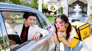 CEO never smiled until girl as delivery, painted face to escape marriage—he laughed nonstop！Love！