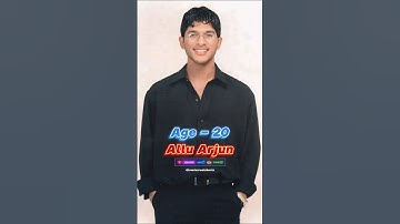 ALLU ARJUN Age Transformation🔥🤯 #shorts #trending #alluarjun #pushpa2‎