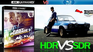 The Fast and the Furious 2001 HDR ANALYSIS 4K Blu Ray vs 1080p BD SDR 100nits #TRUE_DIFFERENCE
