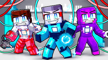 Having a ROBOT FAMILY in Minecraft!