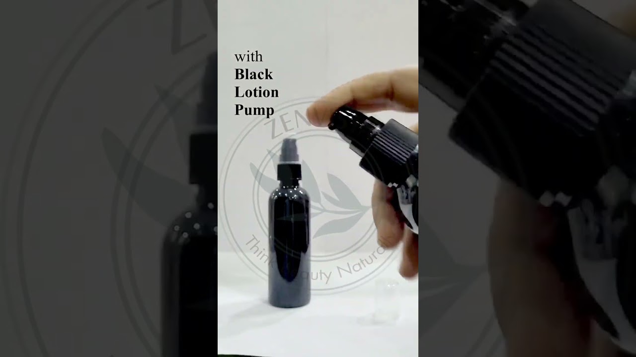|ZENVISTA PACKAGING||ZMK25|| Premium Black Color Pet Bottle With Black Lotion Pump✨😍