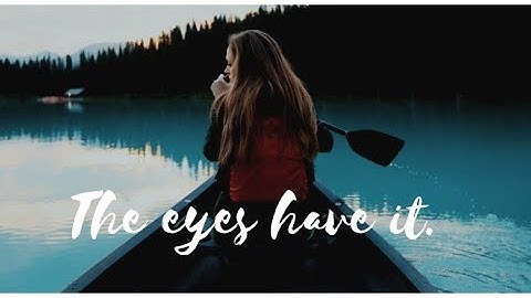 The eyes are not here animated