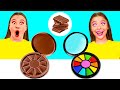 チョコレートの食べ物 vs 本物の食べ物のチャレンジ | クレイジーチャレンジ GoFun Challenge