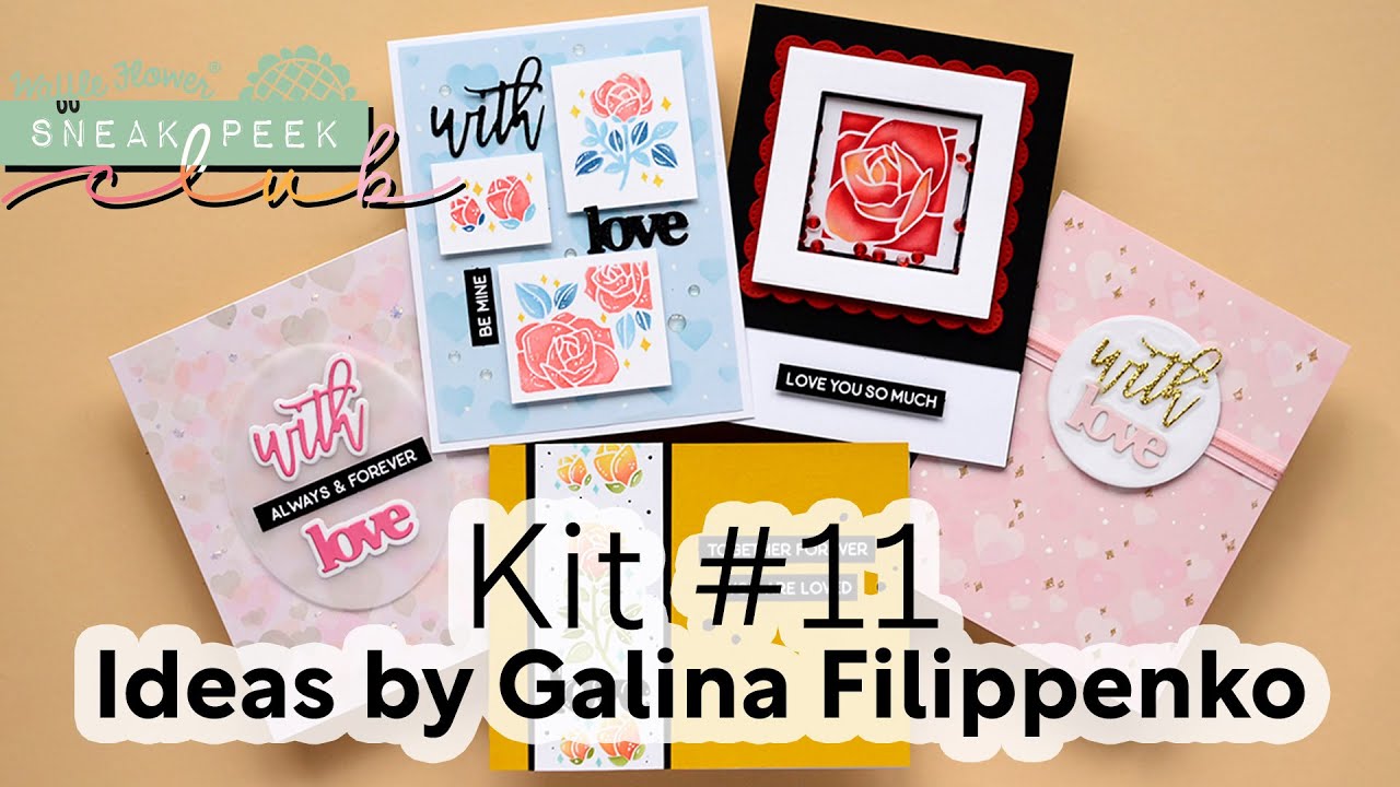 Postage Collage Rose Stencil by Galina Filippenko