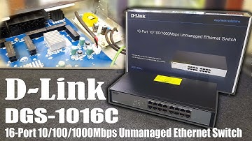 D-Link DGS-1016C 16-Port 10/100/1000Mbps Unmanaged Ethernet Switch | UNBOXING