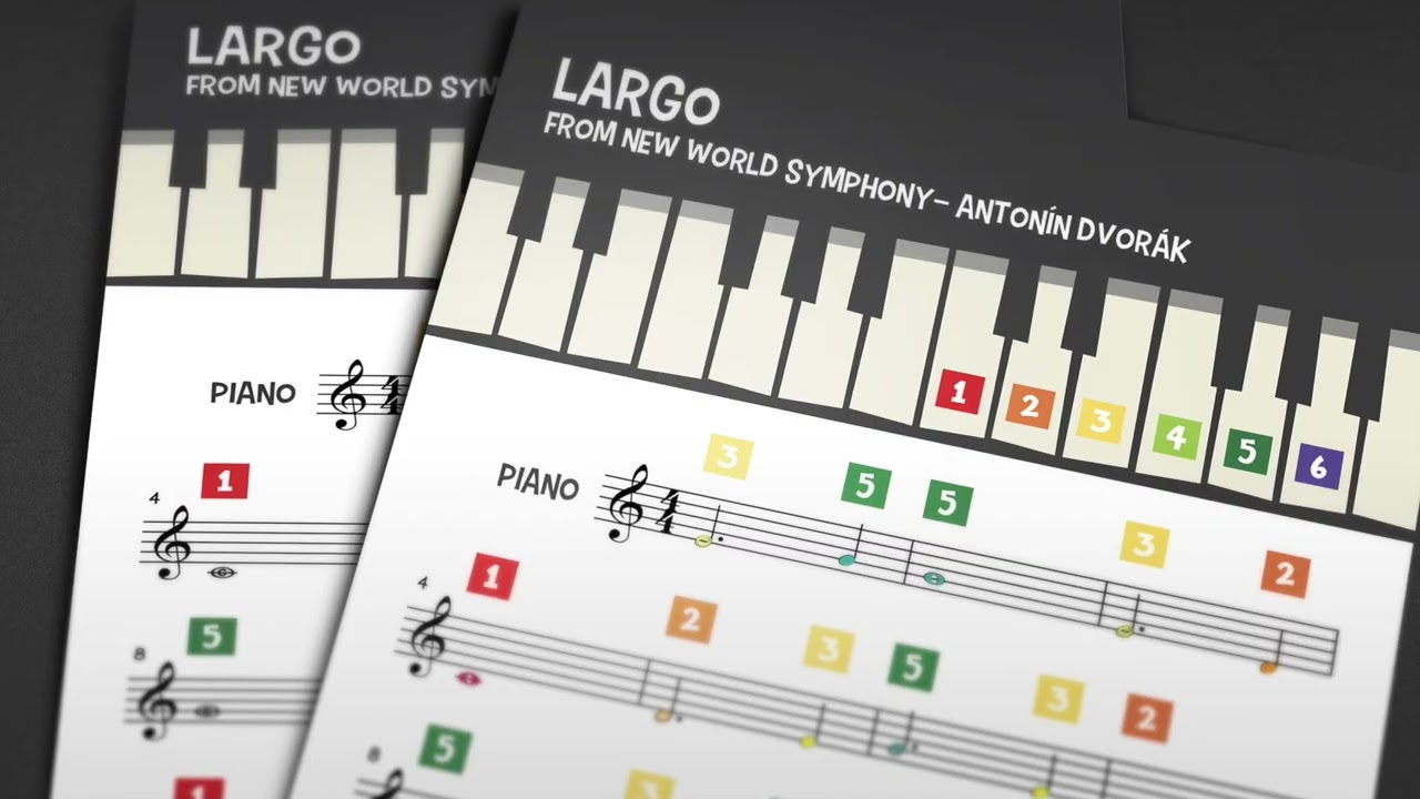 Dvořák’s "Largo" Symphony No. 9 | Classical Piano Sheet Music | Play-by-Numbers | HardPlayed 
