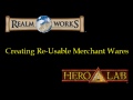 Realm Works - Managing Merchants and their Wares