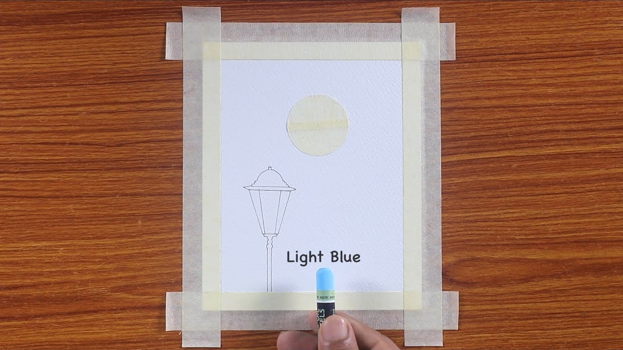 Easy and Beautiful Drawing for Beginners / Drawing with Oil Pastels / Step by Step