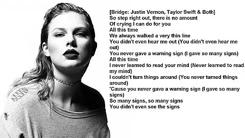 Taylor Swift – exile (feat. Bon Iver) (Lyrics)