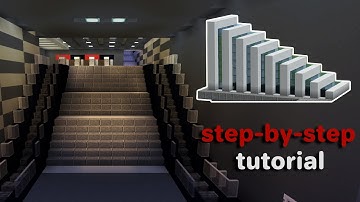 MINECRAFT - How to Build a Super Modern Metro/Subway Entrance & Hall - Easy Tutorial