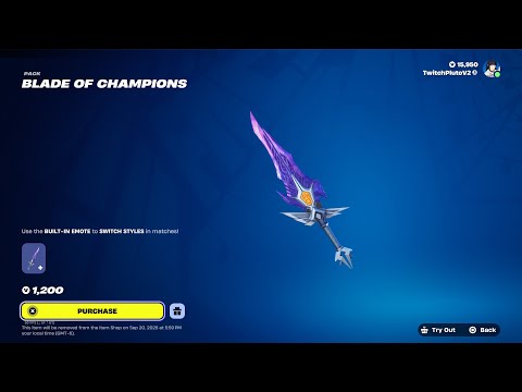 FNCS BLADE OF CHAMPIONS IS OUT! Fortnite Item Shop [September 16th, 2026] 