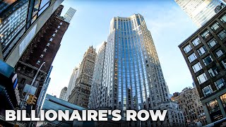 ⁴ᴷ⁶⁰ Walking NYC Billionaire's Row 57th Street from 1st Avenue to 9th Avenue (Supertall Skyscrapers)