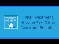 Net Investment Income Tax, Other Taxes and Penalties