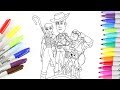 Toy story 4. Woody, Buzz Lightyear, Bo Peep and Forky - Coloring Pages for Kids | Rainbow TV