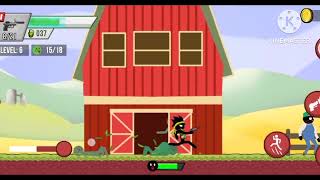 chepter -3 Stickman zombie shooter GAMEPLAY new update mode in ( zombies farm 🌾 ) ( level 1 to 10 ) screenshot 3