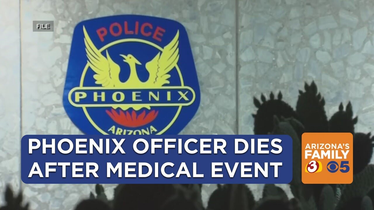 Phoenix police officer dies after medical emergency - YouTube