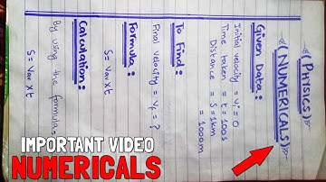 HOW TO ATTEMPT NUMERICALS (PROBLEMS) IN PHYSICS BOARD EXAMS