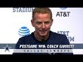 Post Game Press Conference: Head Coach Jason Garrett on Cowboys Victory | Dallas Cowboys 2018