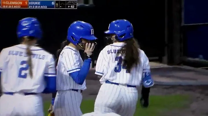 Duke softball's Rachel Crabtree hits home run vs. ...