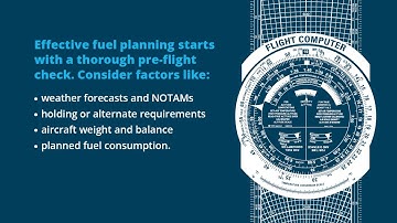 Explaining the rules – Fuel planning