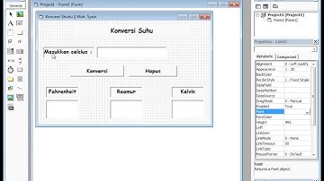 Membuat Program Konversi Suhu Sederhana Pada Visual Basic 6.0