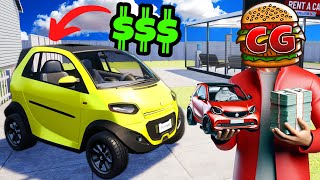 Renting TERRIBLE Smart Cars to Make MILLIONS in Rent A Car Simulator 24!