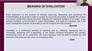 An Introduction of Event Evaluation