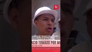 Alcalde Franco Vidal Derriba Muro Del Banco De La Nación En