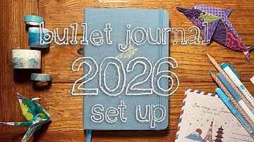 PLAN WITH ME | 2026 Bullet Journal Set Up